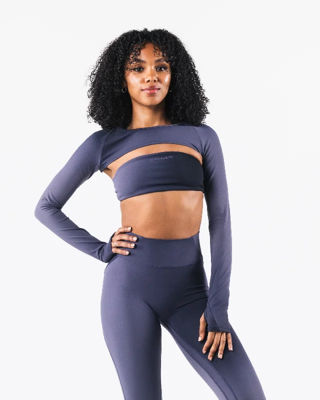 Aura Shrug LS - Aura Blizzard Print