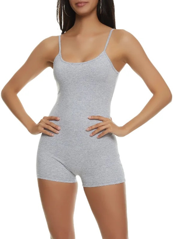 Daisy Scoop Neck Cami Romper