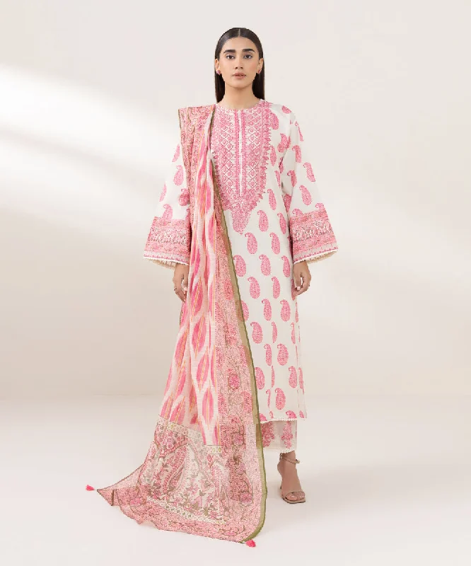 Printed Net Dupatta