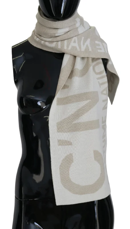 Costume National  Logo Wrap Warmer Shawl Women's Scarf