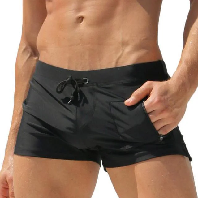 Low Waist Men's Swim Trunks